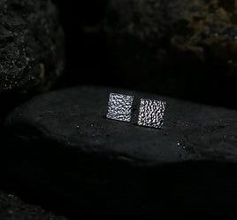 Sterling silver midi square studs - different versions available