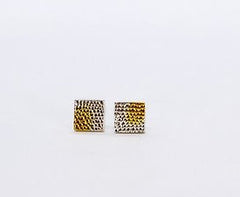 Sterling silver midi square studs - different versions available