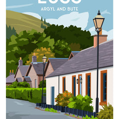 Luss A4 travel poster print