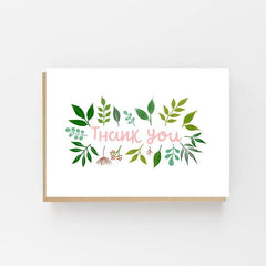 Thank you leaf card