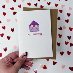 p.s. I love you card