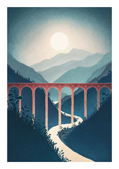 'Indigo Valley' print (available in A3 or A4)