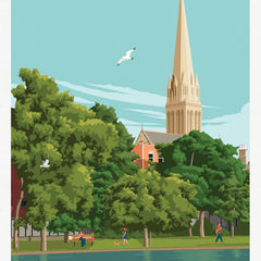 Queen's Park, Glasgow - A4 travel poster print