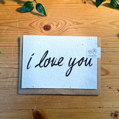 Plantable I Love You card