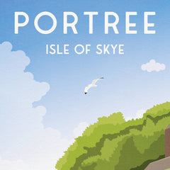 Portree, Isle of Skye A4 travel poster print