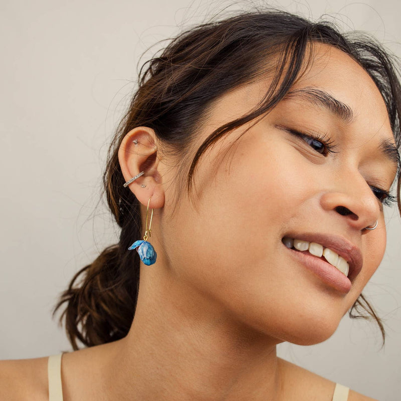 Bluebell drop earrings