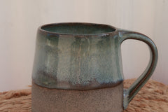 Handmade Ceramic Mug - grey midnight sky