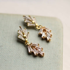 Art Deco crystal earrings