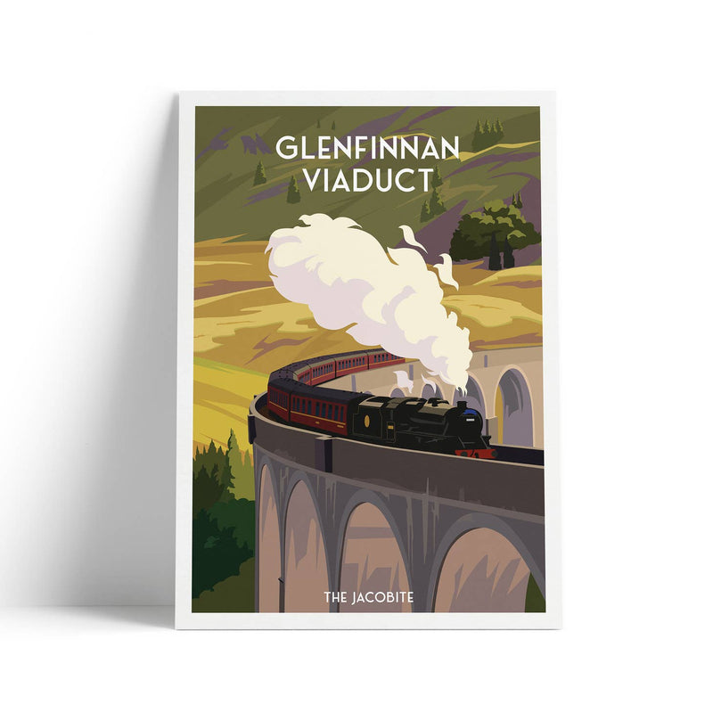 Glenfinnan Viaduct A4 travel poster print