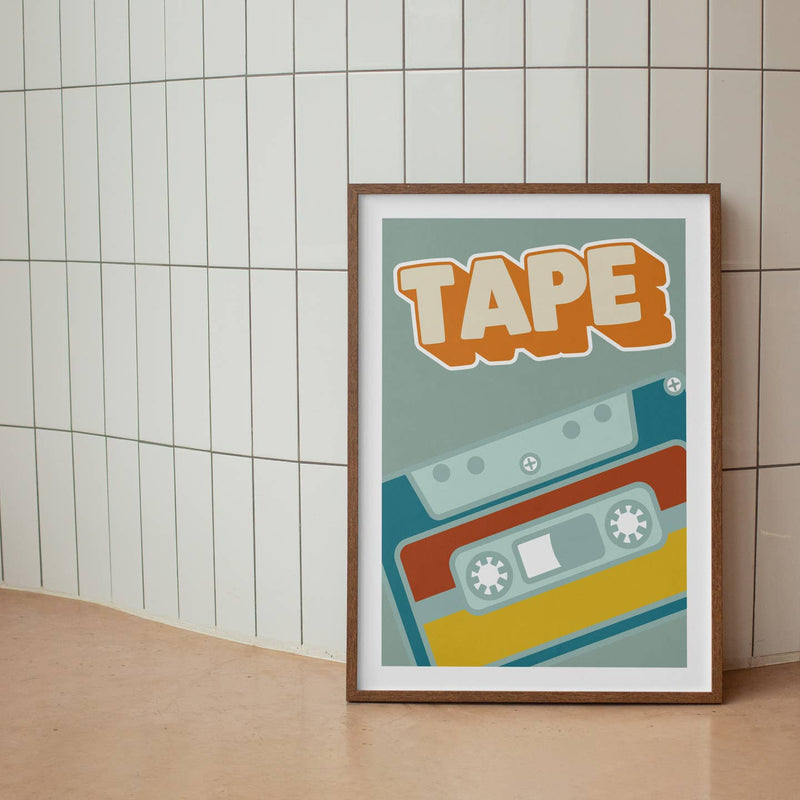 Cassette Tape A5 print