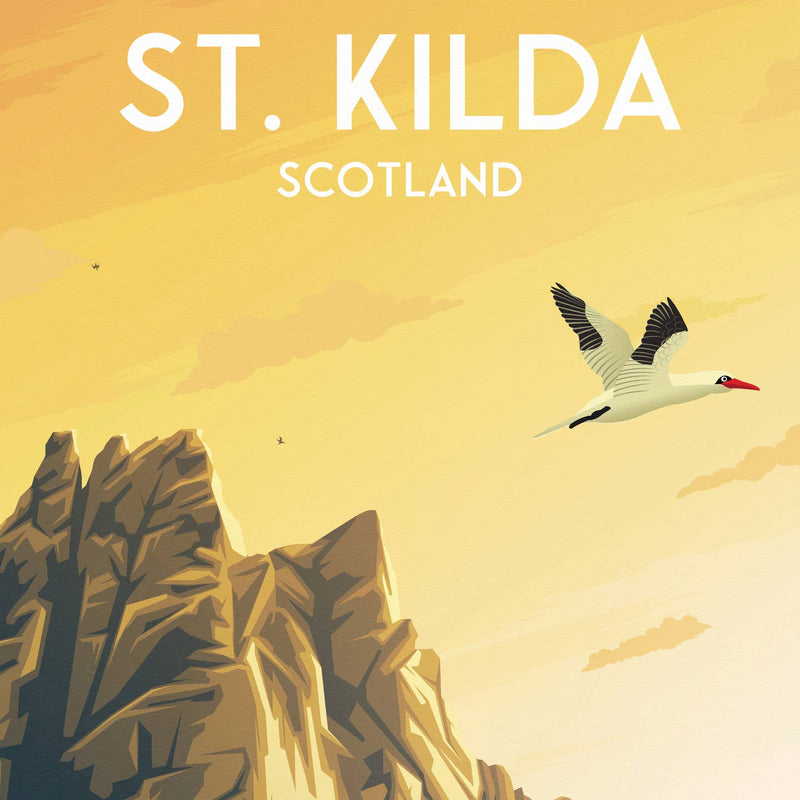 St. Kilda A4 travel poster print