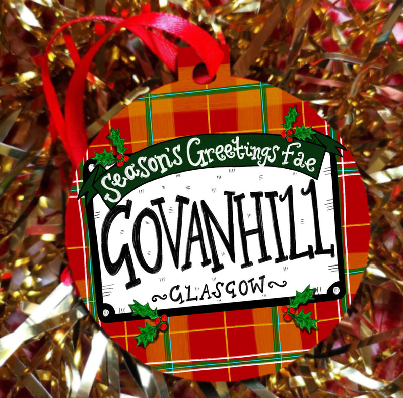 Season's Greetings fae Govanhill bauble