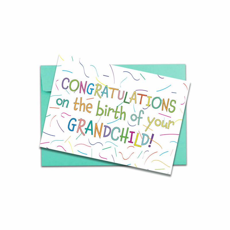 Congratulations on the birth of your grandchild card