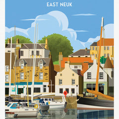 Anstruther A4 travel poster print