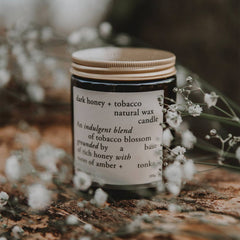 Dark honey & tobacco rapeseed-coconut wax candle