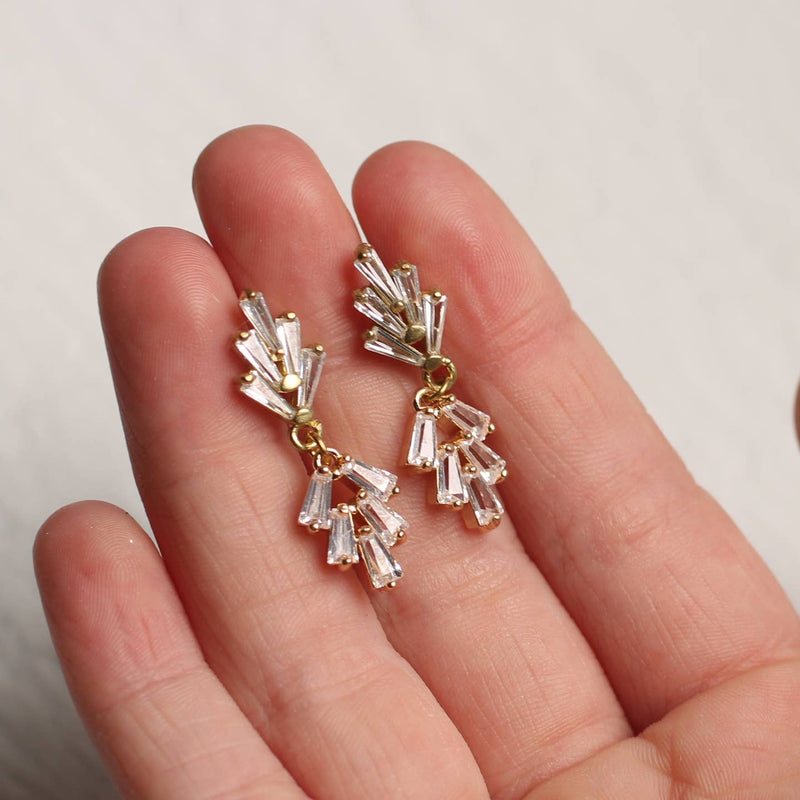 Art Deco crystal earrings