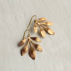 Leaf chandelier earrings