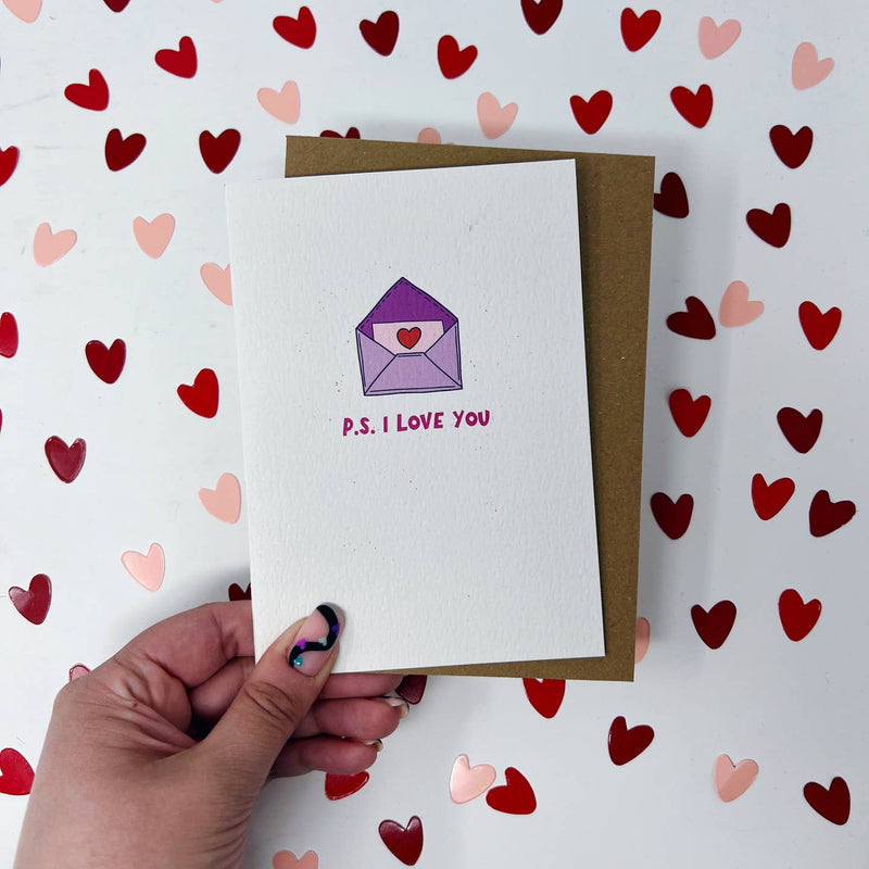 p.s. I love you card