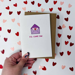 p.s. I love you card