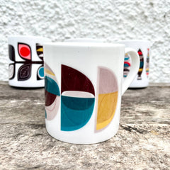 Midcentury forms bone china mug