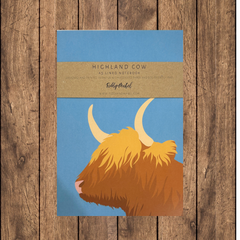 Highland Cow lined A5 notebook