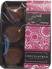 56% Dark Belgian Chocolate Rose Creams, 6 Pack