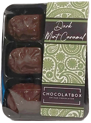 56% Dark Belgian Chocolate Soft Mint Caramel, 6 Pack
