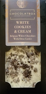 White Belgian Chocolate Cookies and Cream bar