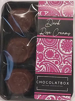 56% Dark Belgian Chocolate Rose Creams, 6 Pack