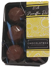 Belgian Milk Chocolate Banoffee Pie chocolates, 6 Pack