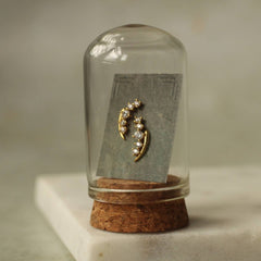 Lily of the valley stud earrings