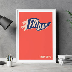 The Cure Friday I'm in Love A5 print