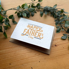 Plantable happy father's day card