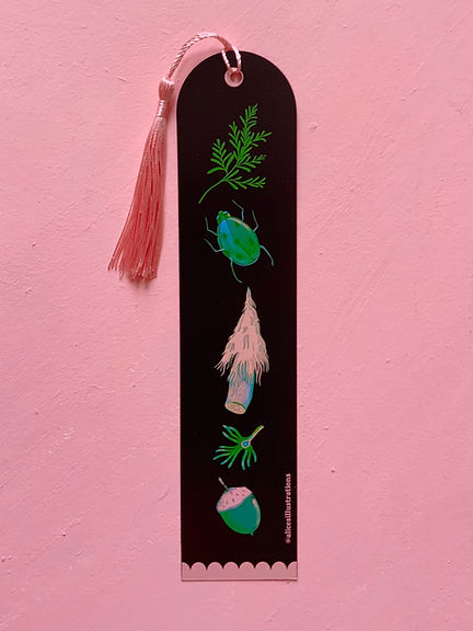 Illustrated bookmark