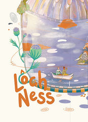 Loch Ness illustration A4 print