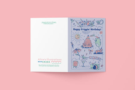 Happy frigging birthday card