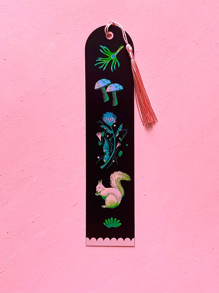 Illustrated bookmark