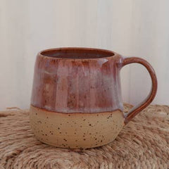 Handmade Ceramic Mug - Speckled Wild Plum