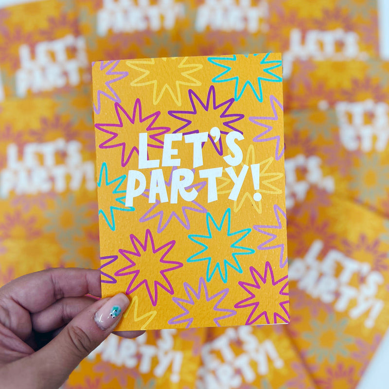 Let's party card
