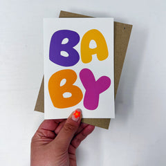 Baby bubble card