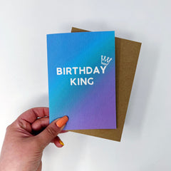 Birthday king card