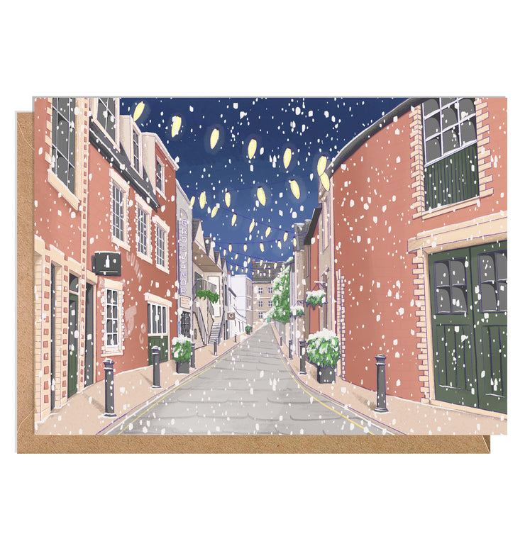 Snowy Ashton Lane Christmas card