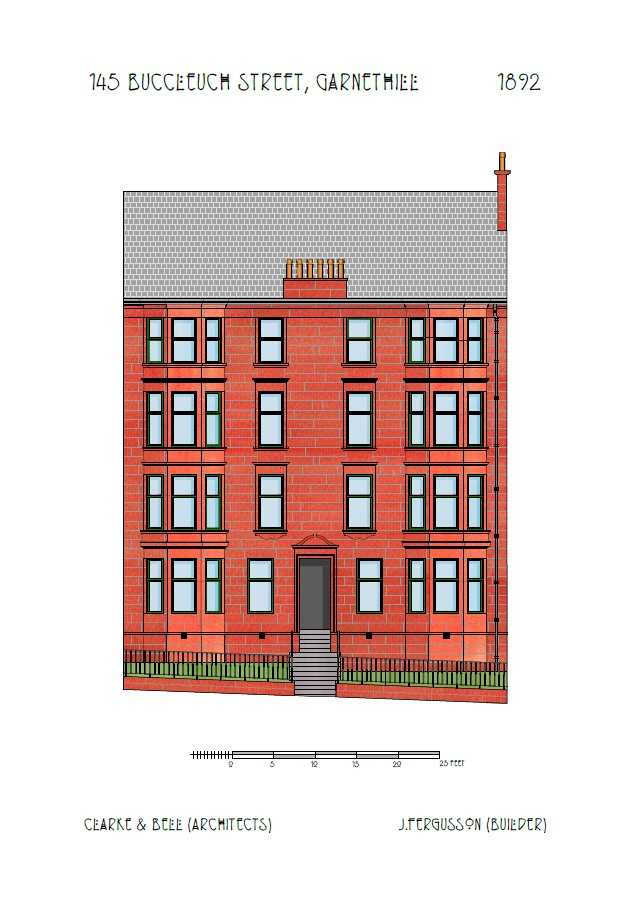 Tenement A3 print - 145 Buccleuch Street, Garnethill