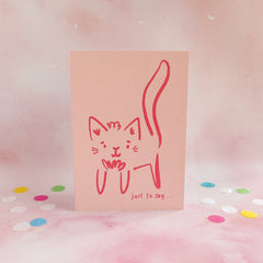 Just to say cat card