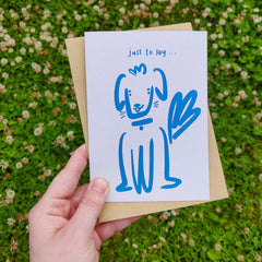 Just to say dog card