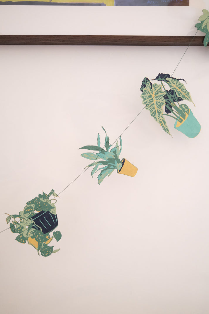 Paper garland - houseplant