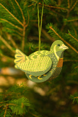 Partridge Screen Printed Decoration