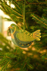 Partridge Screen Printed Decoration