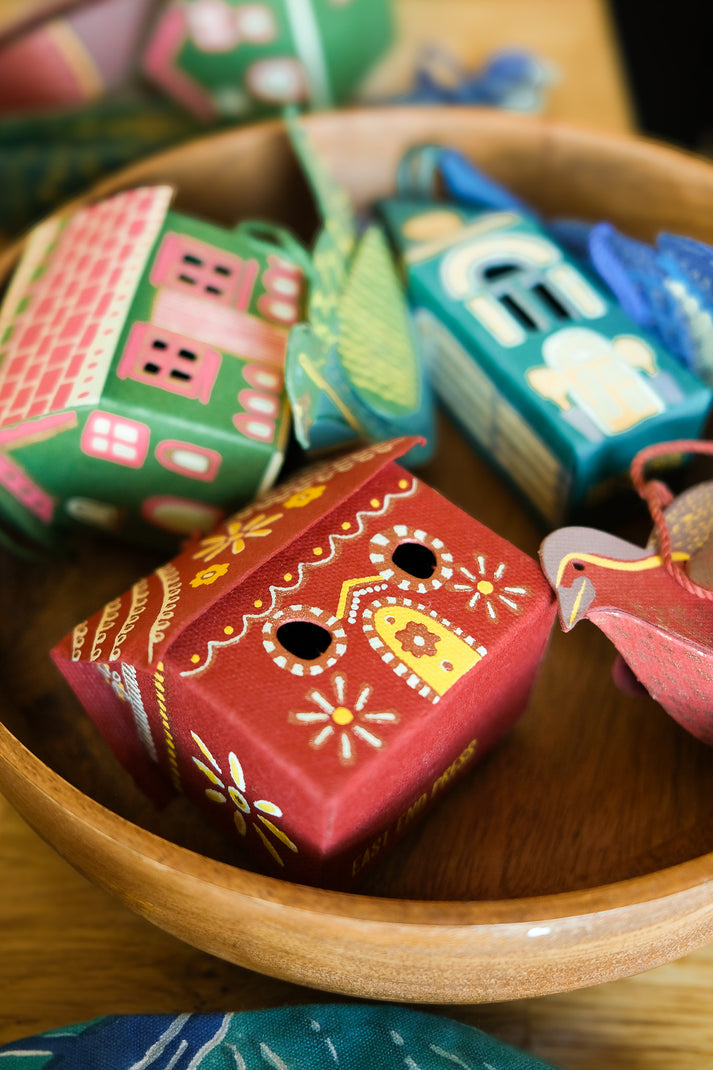 Gingerbread House Screen Printed Decoration