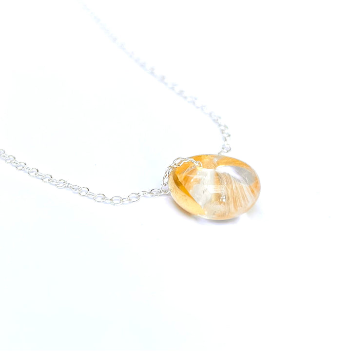 Clear & gold glass whisky bottle pendant